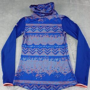 Nike Pro Dri-Fit Hyperwarm Nordic Infinity Mock Neck Running Shirt Womens Medium
